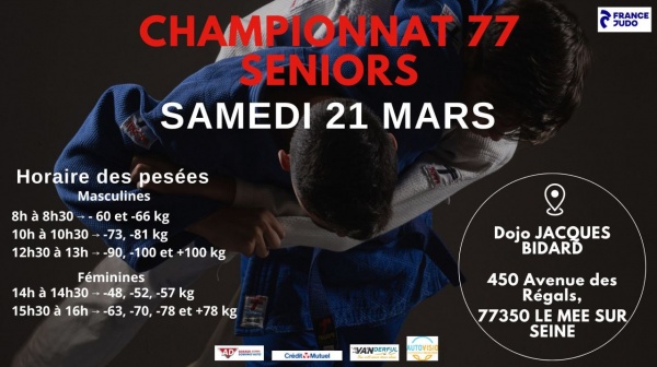 CHAMPIONNATS 77 SENIORS 1ère Division